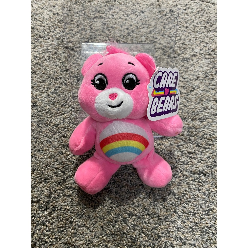 Care Bears Cheerâ Bear Pink Rainbow Plush Basic Fun Unlock the Magic New